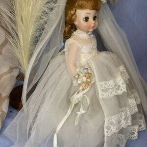 Vintage Madame Alexander Doll Bride Strawberry Blonde 14" Box & Tag #1565 1973